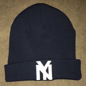 New York black Yankees hat
